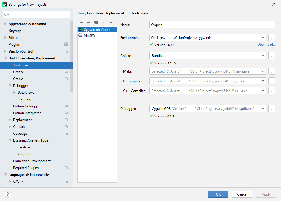 CLion Toolchain!